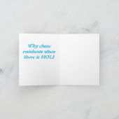 Carte De Remerciements HINDU Pourquoi pourchasser les arc-en-ciel quand i (Intérieur)