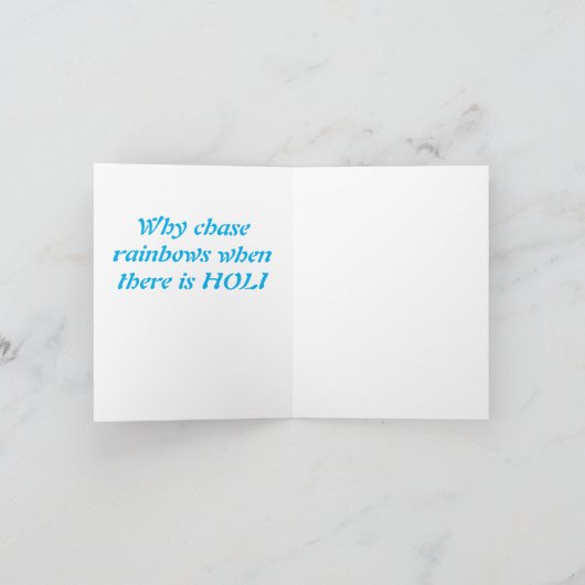 Carte De Remerciements HINDU Pourquoi pourchasser les arc-en-ciel quand i (Intérieur)