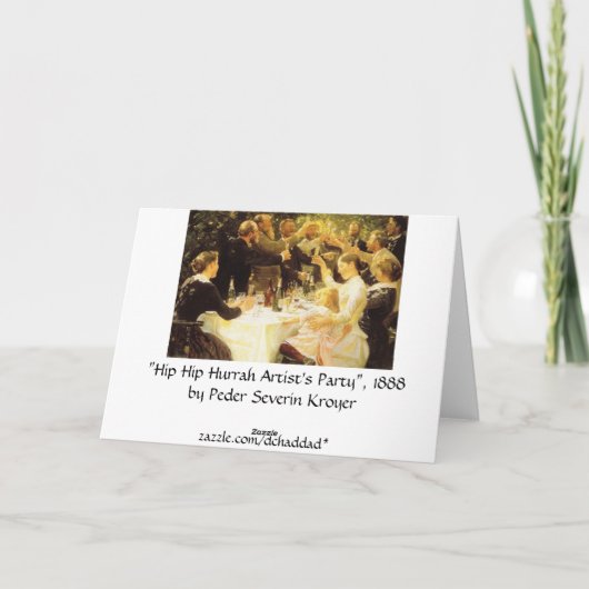 Carte De Remerciements Hip Hip Hurrah ! (Dos)