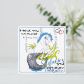 Carte De Remerciements Hippocampe (crâne) (Debout devant)