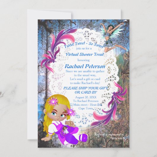 Carte De Remerciements Histoires de contes d'Imaginaires dans les forêts  (Devant)