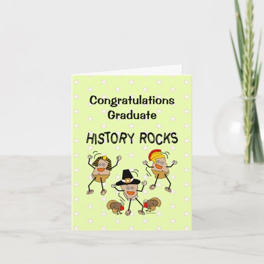 Carte De Remerciements History Rocks (Devant)