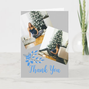 Carte De Remerciements Hiver merveilleux baby shower 2 photo