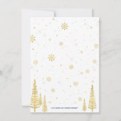 Carte de remerciements hivernale des merveilles -  (Dos)