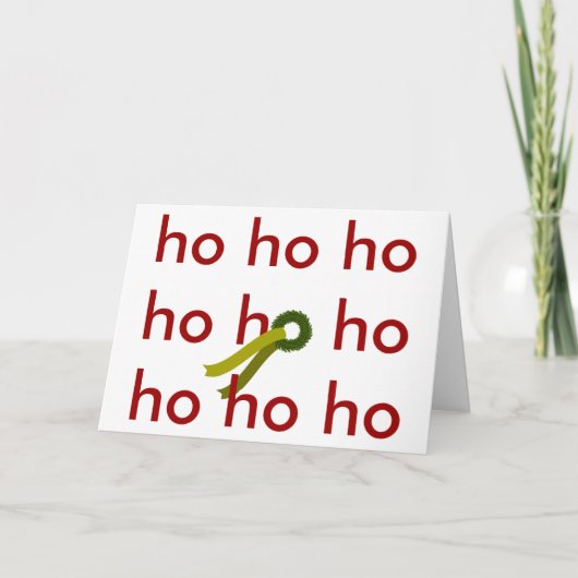 Carte De Remerciements ho ho (Devant)