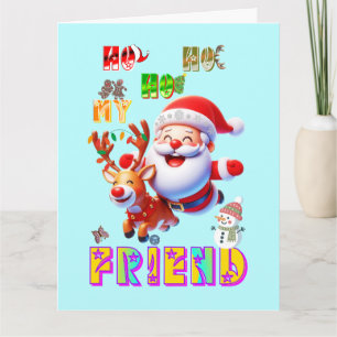 Carte De Remerciements Ho Ho Ho Mon Cher Ami