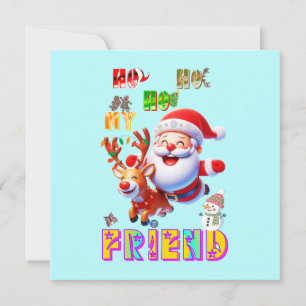 Carte De Remerciements Ho Ho Ho Mon Cher Ami