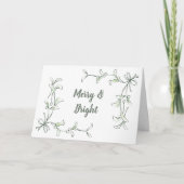 Carte De Remerciements Holiday Holly Greeting Cards (Devant)