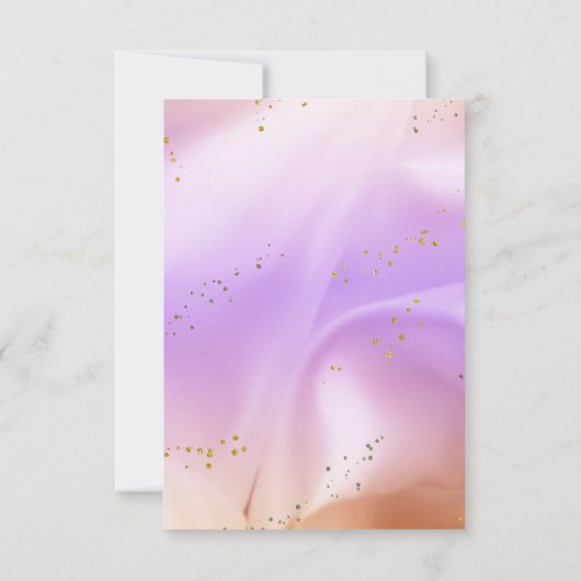 Carte De Remerciements Hologramme Holographique Arrière - plan Neon Overl (Dos)