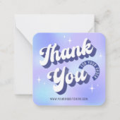 Carte de remerciements Holographique Super tendanc (Devant)