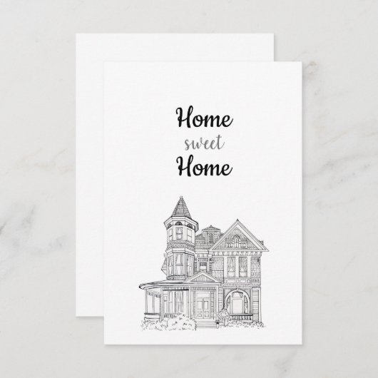 Carte De Remerciements Home Sweet Home Card (Devant / Derrière)