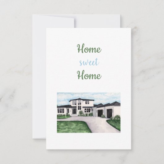 Carte De Remerciements Home Sweet Home Card (Devant)