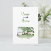 Carte De Remerciements Home Sweet Home Card (Debout devant)