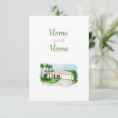 Carte De Remerciements Home Sweet Home Card (Debout devant)