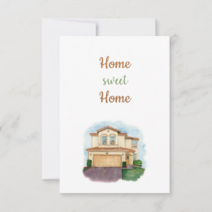 Carte De Remerciements Home Sweet Home Card