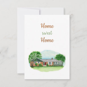 Carte De Remerciements Home Sweet Home Card