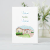 Carte De Remerciements Home Sweet Home Card (Debout devant)