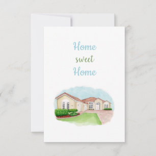 Carte De Remerciements Home Sweet Home Card