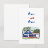 Carte De Remerciements Home Sweet Home Card (Devant / Derrière)