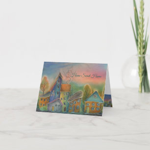 Carte De Remerciements Home Sweet Home Village artistique
