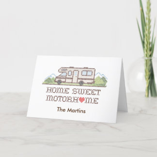 Carte De Remerciements Home Sweet Motorhome Card