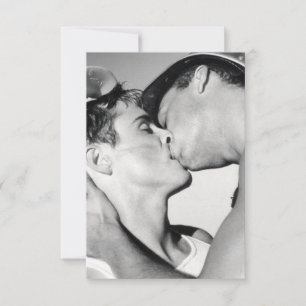 CARTE DE REMERCIEMENTS HOMMES GAY KISSING LGBTQ