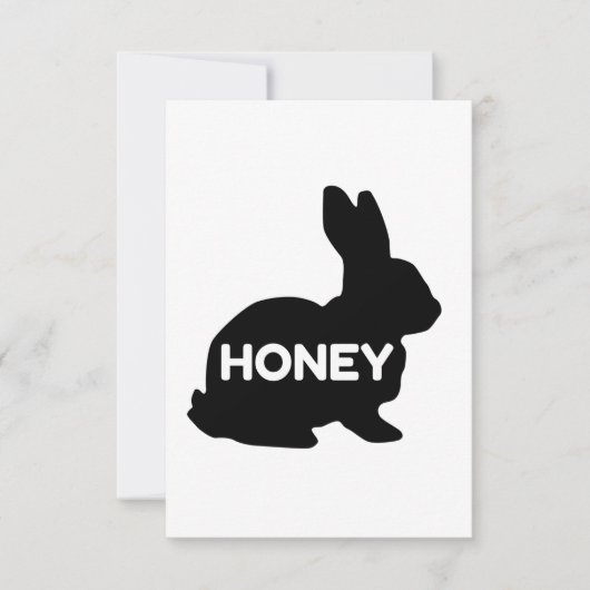 Carte De Remerciements Honey Bunny Cute Funny (Devant)