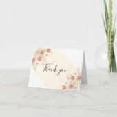 Carte De Remerciements Honey Buzzy Boho Fleur sauvage Premier anniversair (Devant)