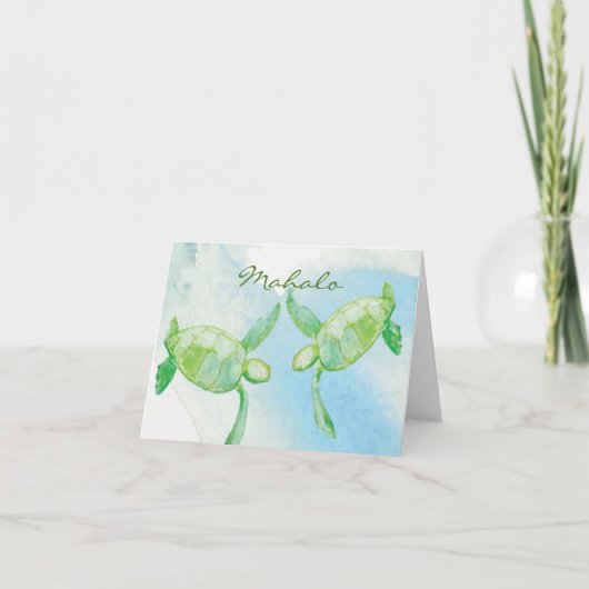 Carte De Remerciements Honu Pair Thank you cards (Devant)