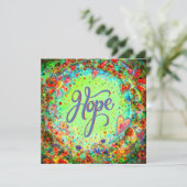 Carte De Remerciements Hope Pretty Boho Encouragement Inspiration (Debout devant)