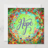 Carte De Remerciements Hope Pretty Boho Encouragement Inspiration (Devant)