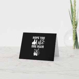 Carte De Remerciements Hope You Like Dog Hair Funny Boston Terrier