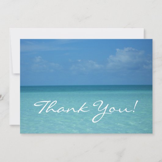 Carte de remerciements Horizon Caraïbes (Devant)