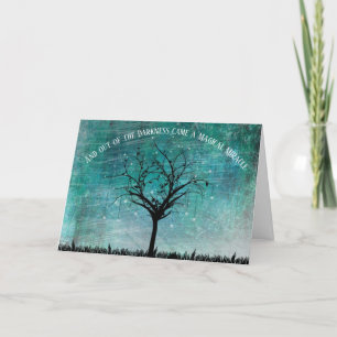 Carte De Remerciements Hors de l'obscurité est devenu un miracle magique