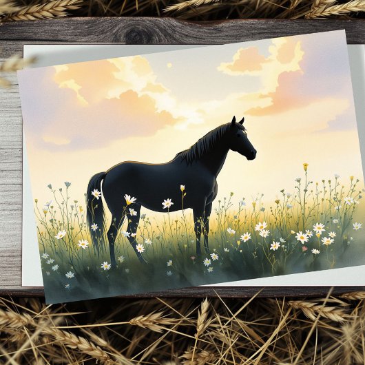 Carte De Remerciements Horse Sympathy Card