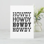 Carte De Remerciements Howdy (Debout devant)