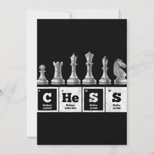 Carte De Remerciements humoriste joueur d'échecs geek périodique chimie d