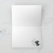 Carte de remerciements humoristique de chat noir (Intérieur)