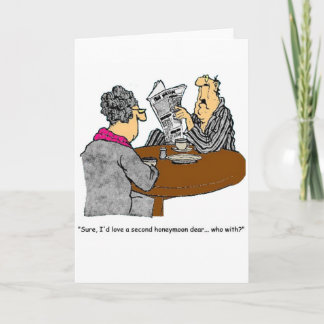 Carte De Remerciements Humour de lune de miel