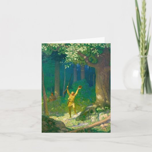 Carte De Remerciements Huntsman par Newell Convers Wyeth (Devant)