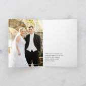 Carte De Remerciements Hydrangea Bleu et Lavande Lumière Mariage Photo Th (Intérieur)