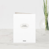 Carte De Remerciements hydrangea bouquet sympathy thank you (Dos)