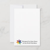 Carte De Remerciements Hydrangea Flat Thank You Card (Dos)