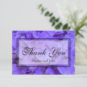 Carte De Remerciements Hydrangeas Lavande lilas (Debout devant)