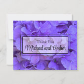 Carte De Remerciements Hydrangeas Lavender lilas (Devant)