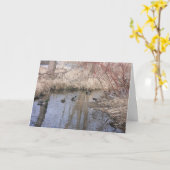 carte de remerciements "Hyland Lake Ducks #3" (Fleur jaune)