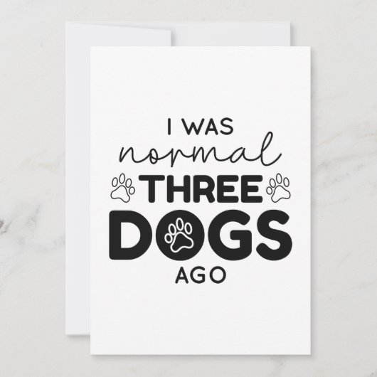 Carte De Remerciements I Ce que Three Dogs (Devant)