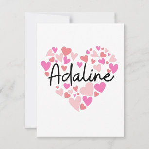 Carte De Remerciements I love Adaline