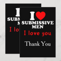 I Love Submissive Men-Funny Bold Statement Tee