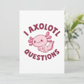 Carte De Remerciements I Questions Axolotl (Debout devant)